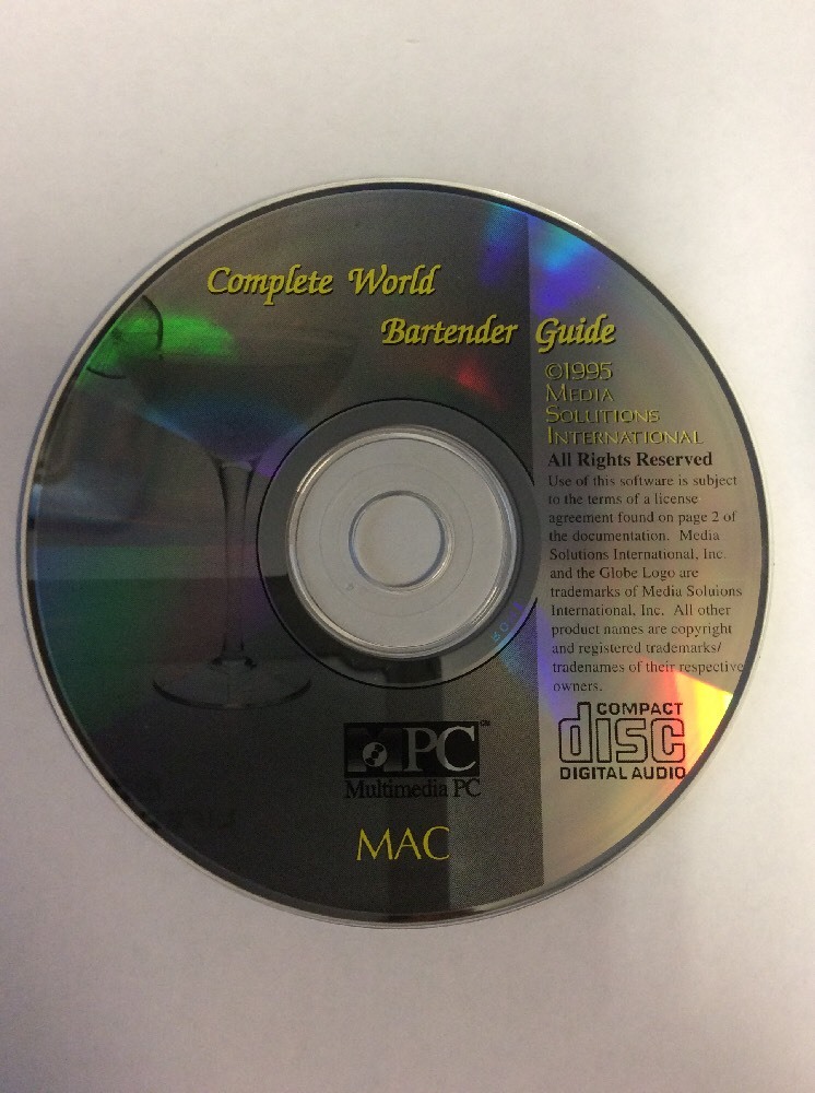 Complete World Bartender Guide (PC/MAC) 2,400 Recipes CD-ROM