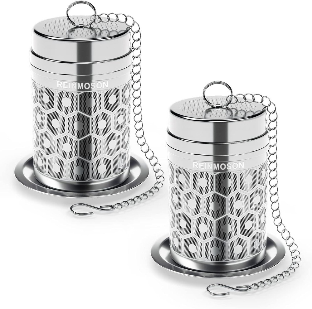 2 Pack Tea Strainers for Loose Tea, Extra Fine Mesh Tea Infuser, 304 Stainless