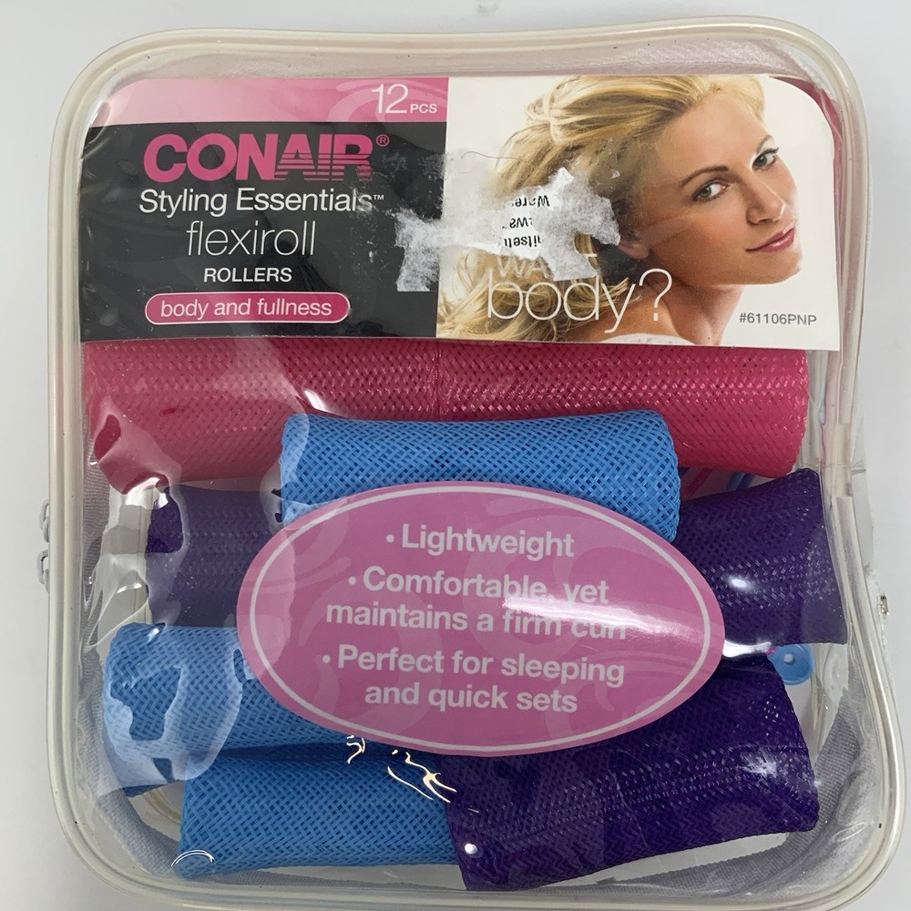 Conair Flexiroll Rollers Curl Body Lightweight Multiple Sizes Vintage READ