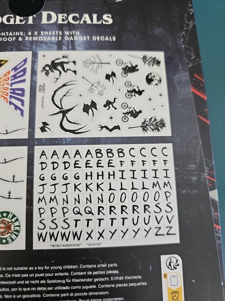 NIP Netflix Stranger Things Gadget Decals Paladone Includes 134 Decals