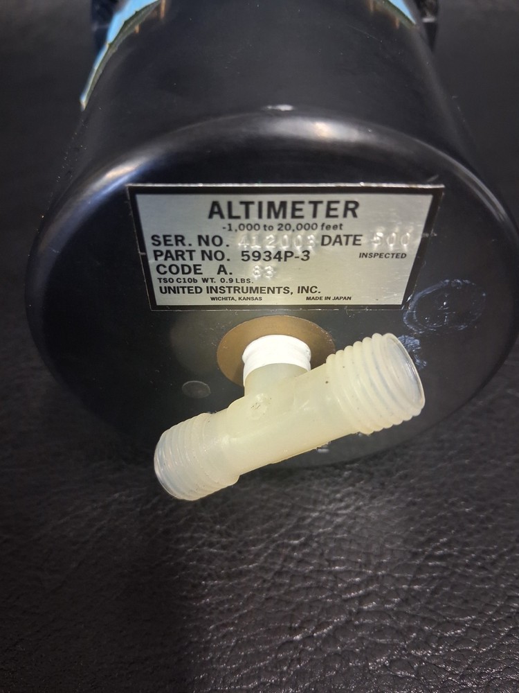 5934P-3 United Instruments - Altimeter Indicator Code A.83