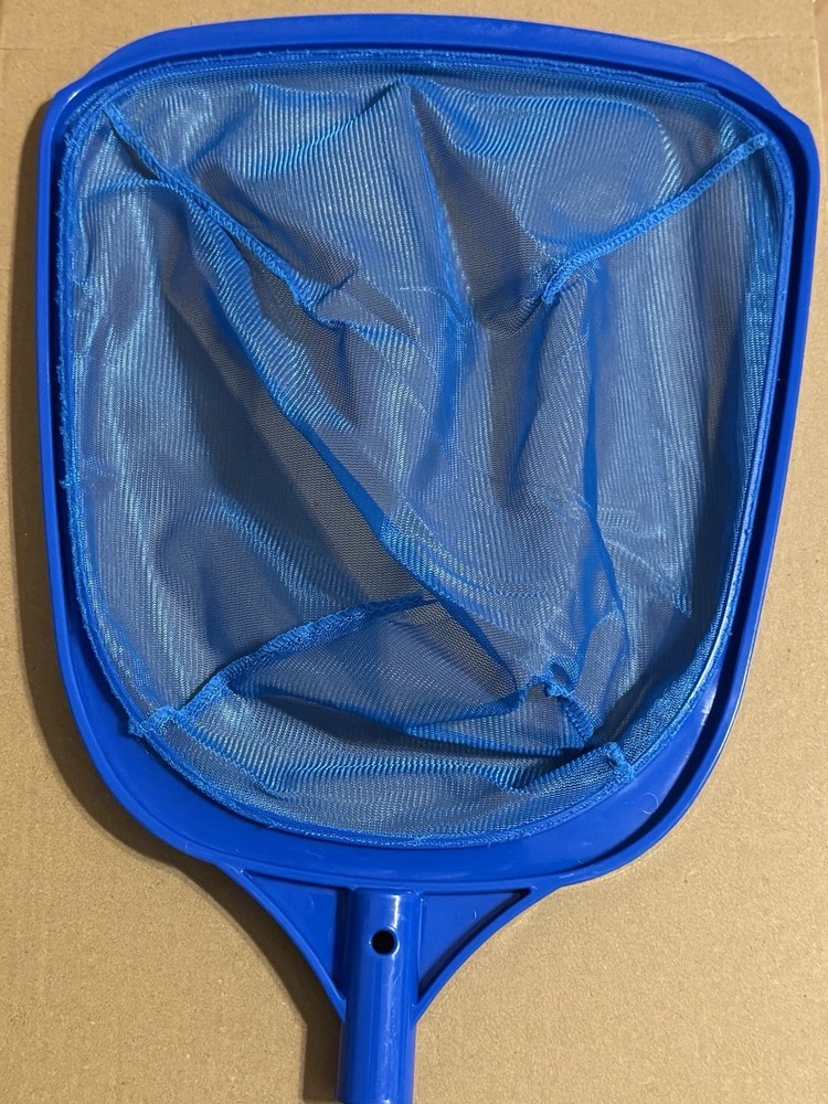 Small Pool Skimmer Net w/ Handle – Leaf Debris Cleaner for Spa & Pools