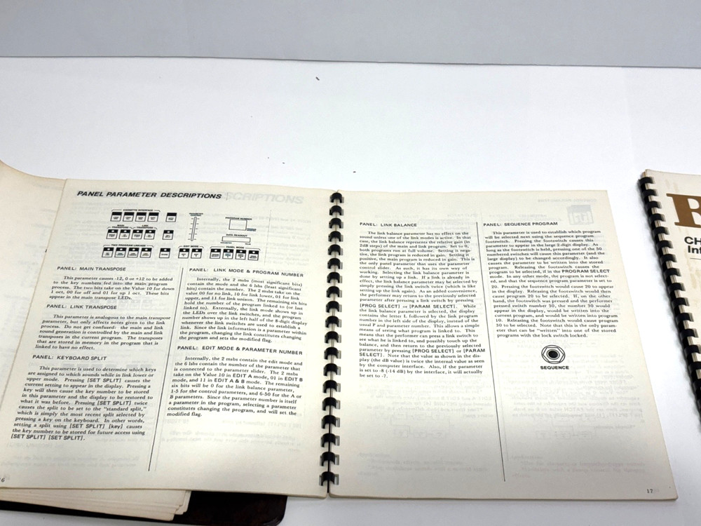 Vintage Rhodes Chroma Binder + Manuals – Programming, Interface & Performance