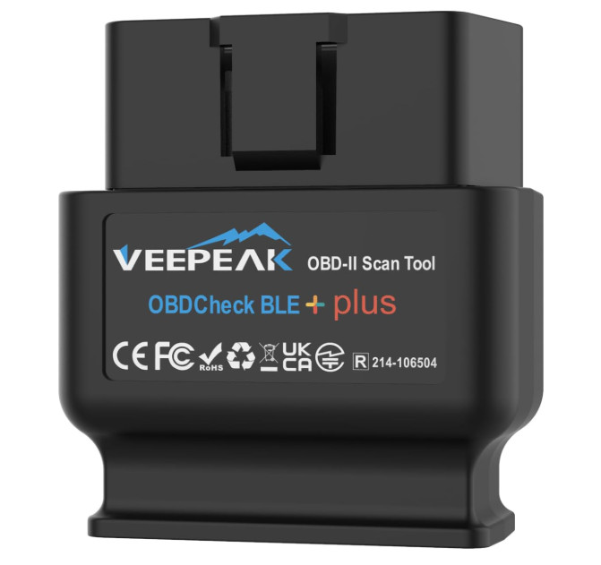 Veepeak OBDCheck BLE+ Bluetooth OBD2 Scanner for iOS & Android