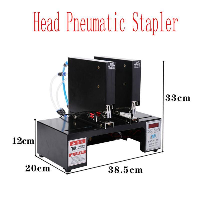 Pneumatic Stapler Double Head Automatic Electric Stapler Binding Machine