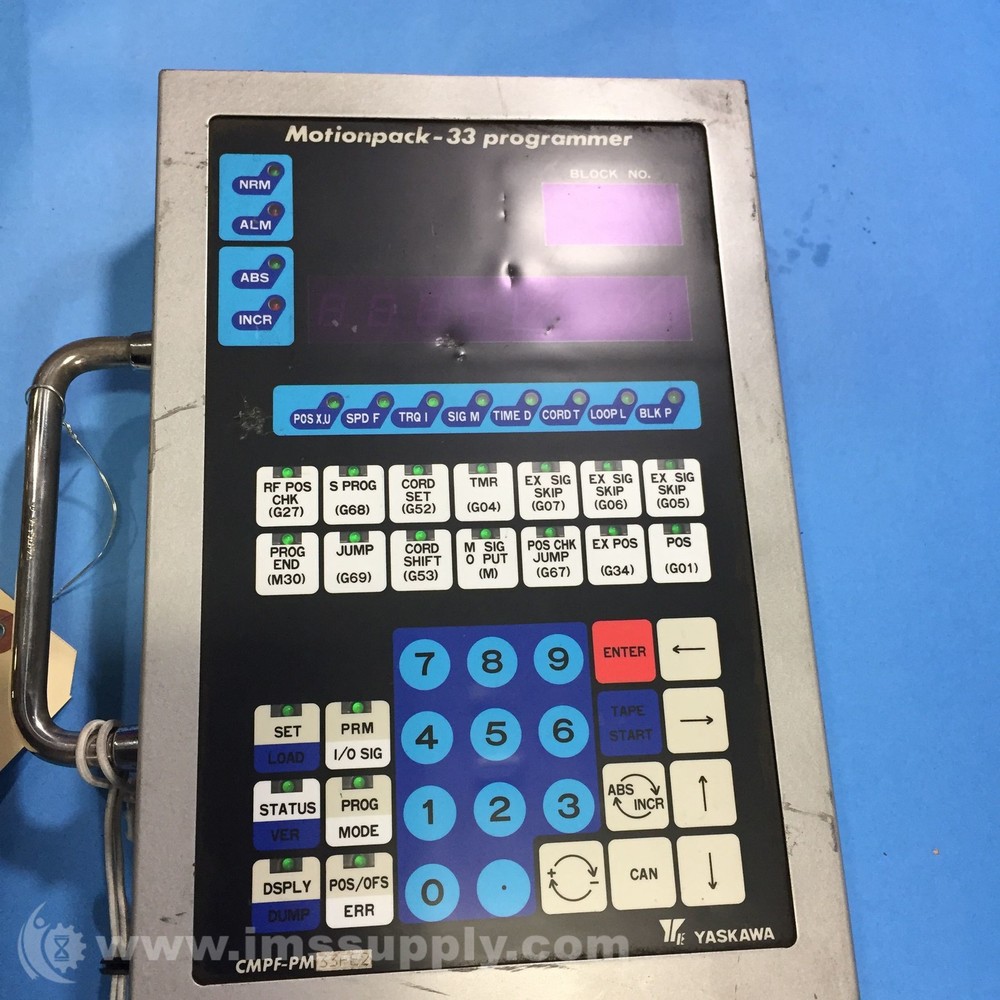 Yaskawa CMPF-PM33FE2 Motionpack-33 Programmer Teach Pendant USIP