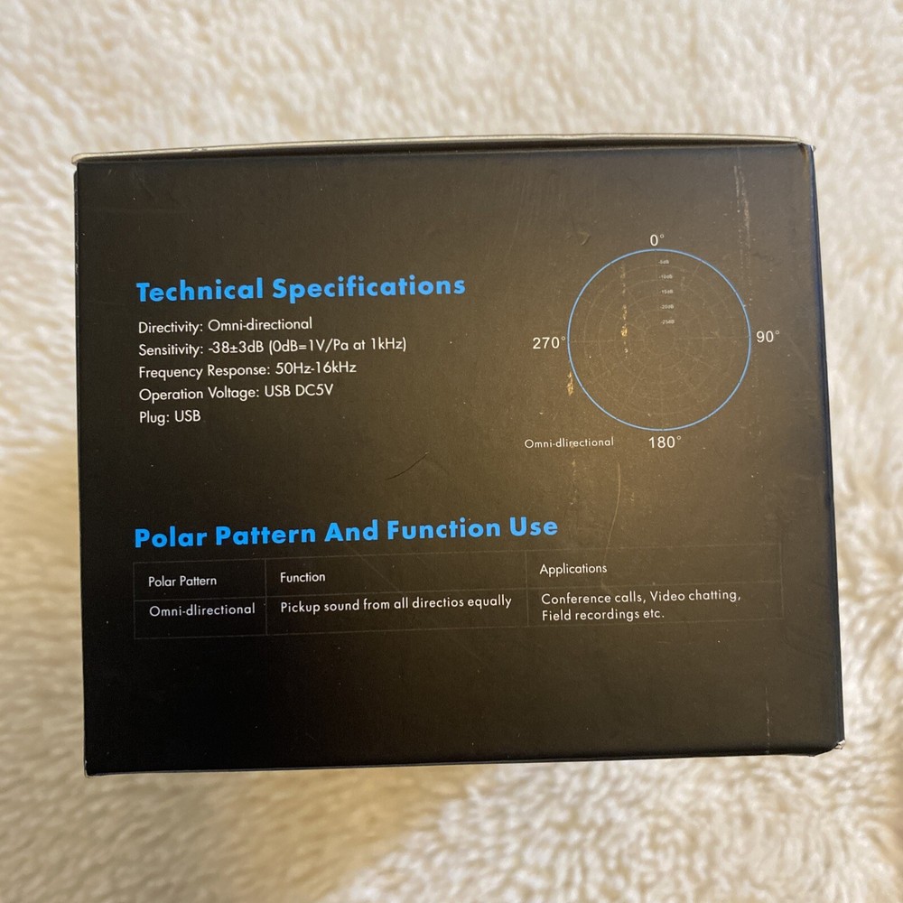 USB Microphone for computer, EIVOTOR Plug in USB Desktop Gooseneck