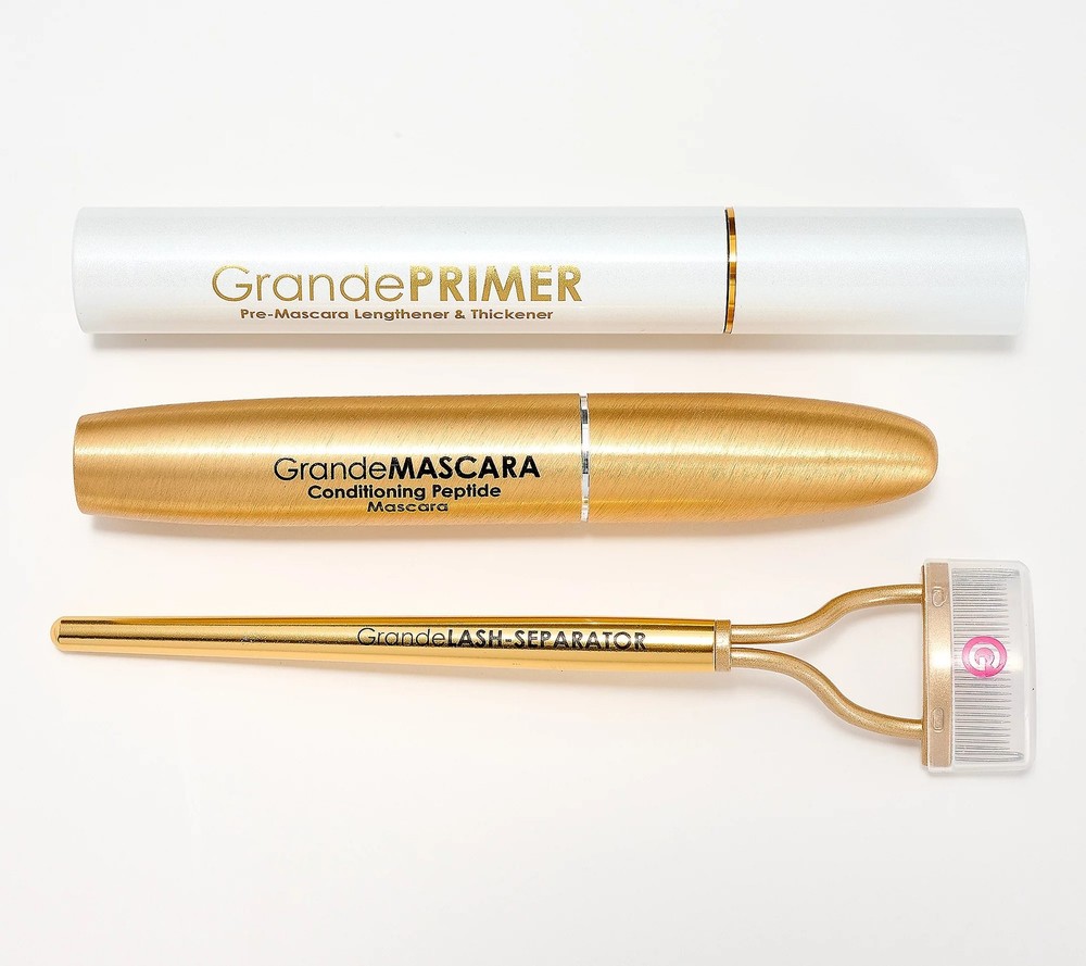 Grande Cosmetics Prime Time Lashes 3pc Set Null New