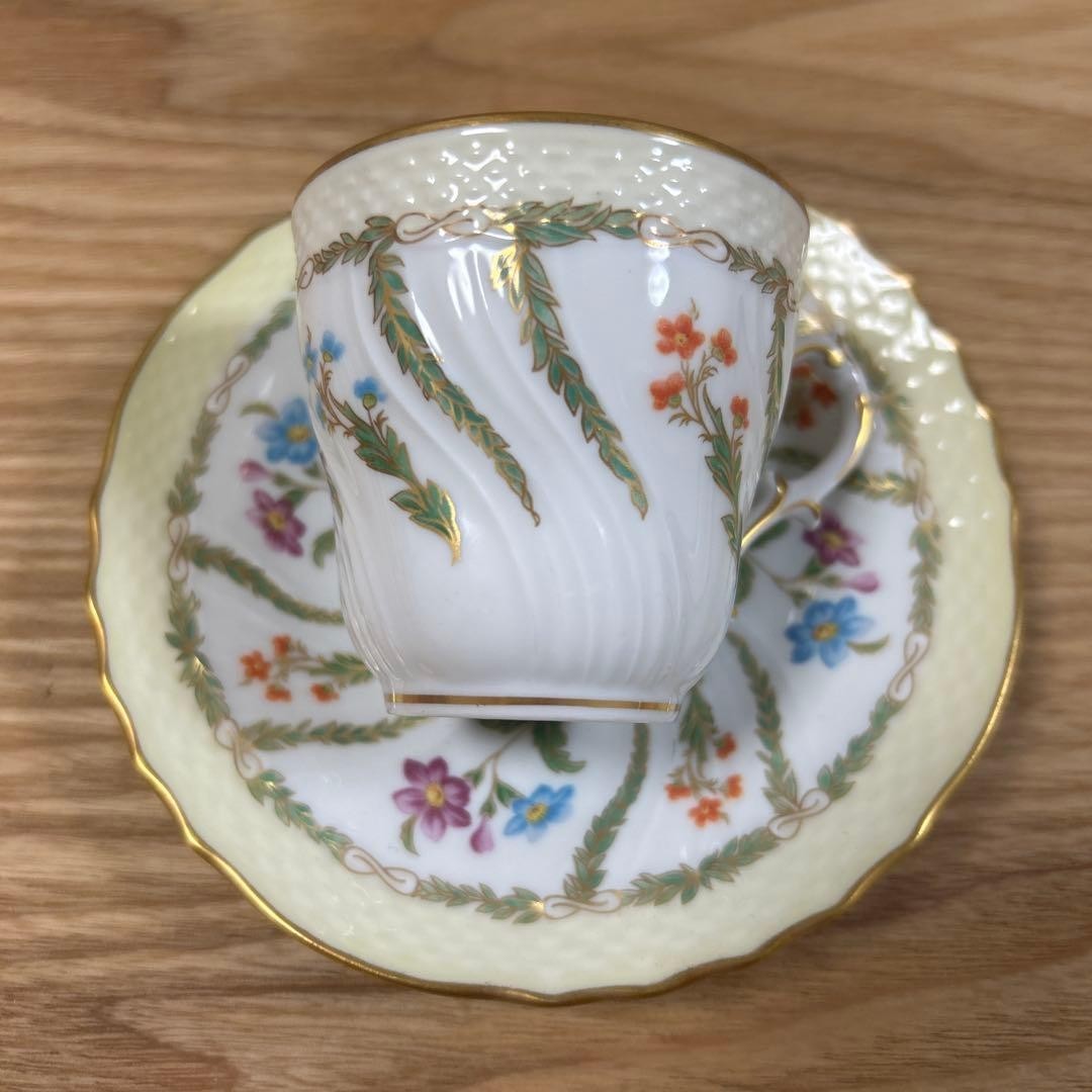 Richard Ginori Ghirlanda Demitasse Cup Saucer Set #2