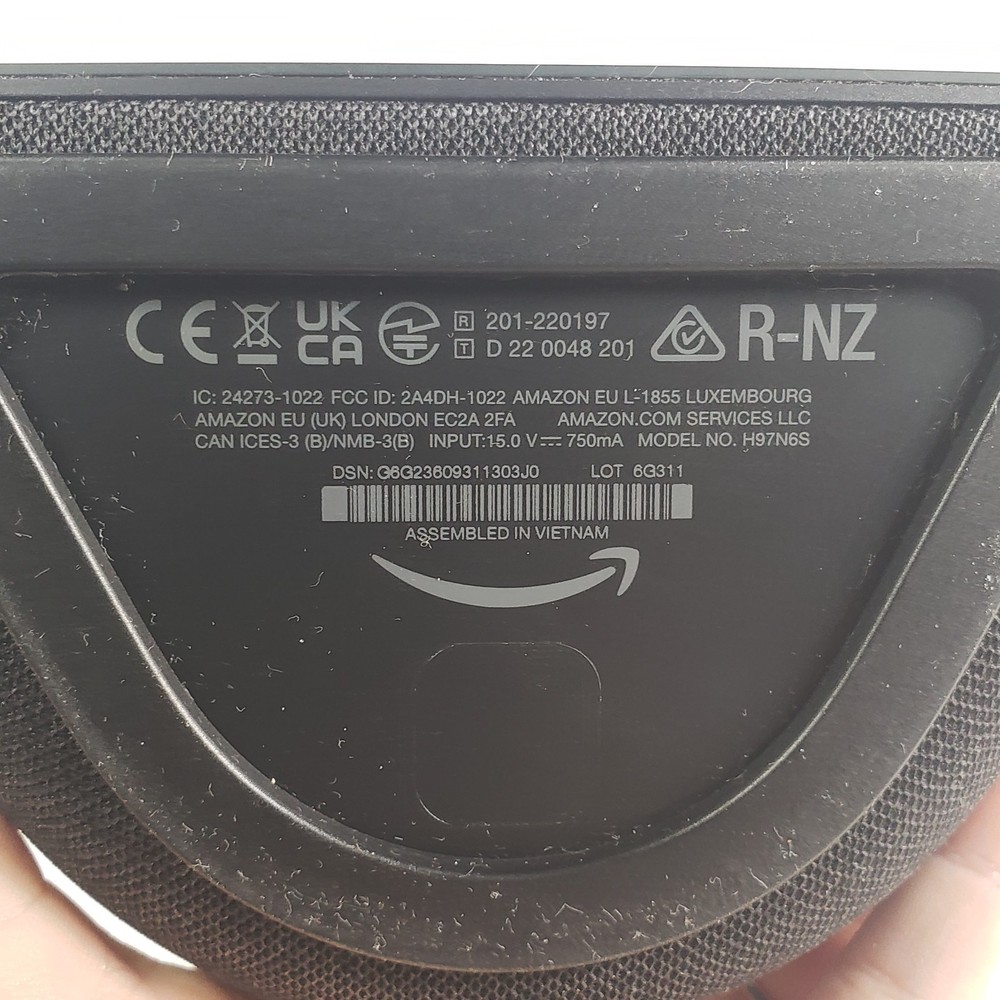 Amazon H97N6S Echo Show Smart Display Charcoal