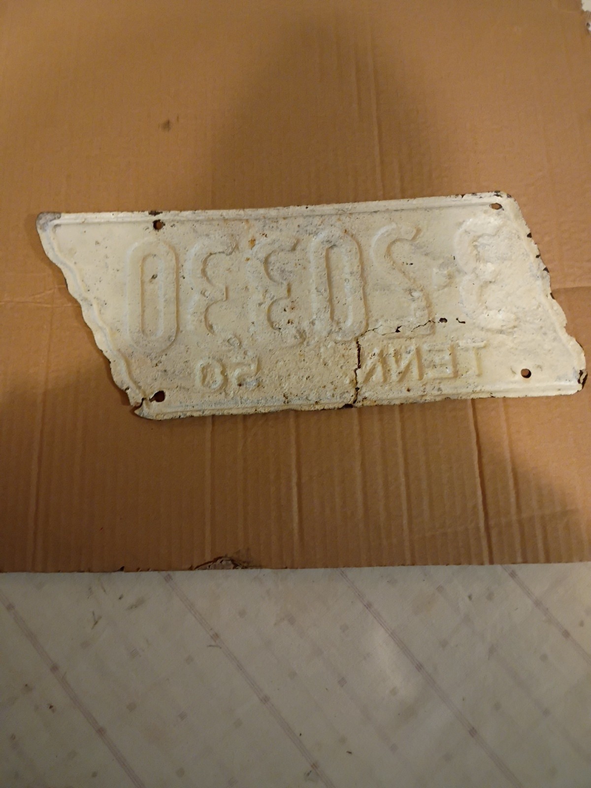 1950 Tenn. License Plate