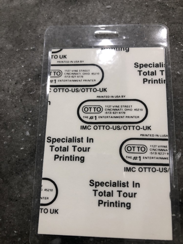 neil young laminate 1984 World Tour