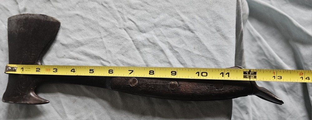 1920's antique Estwing UtilAx Trapper axe puller crate hammer 3 Rivet handle