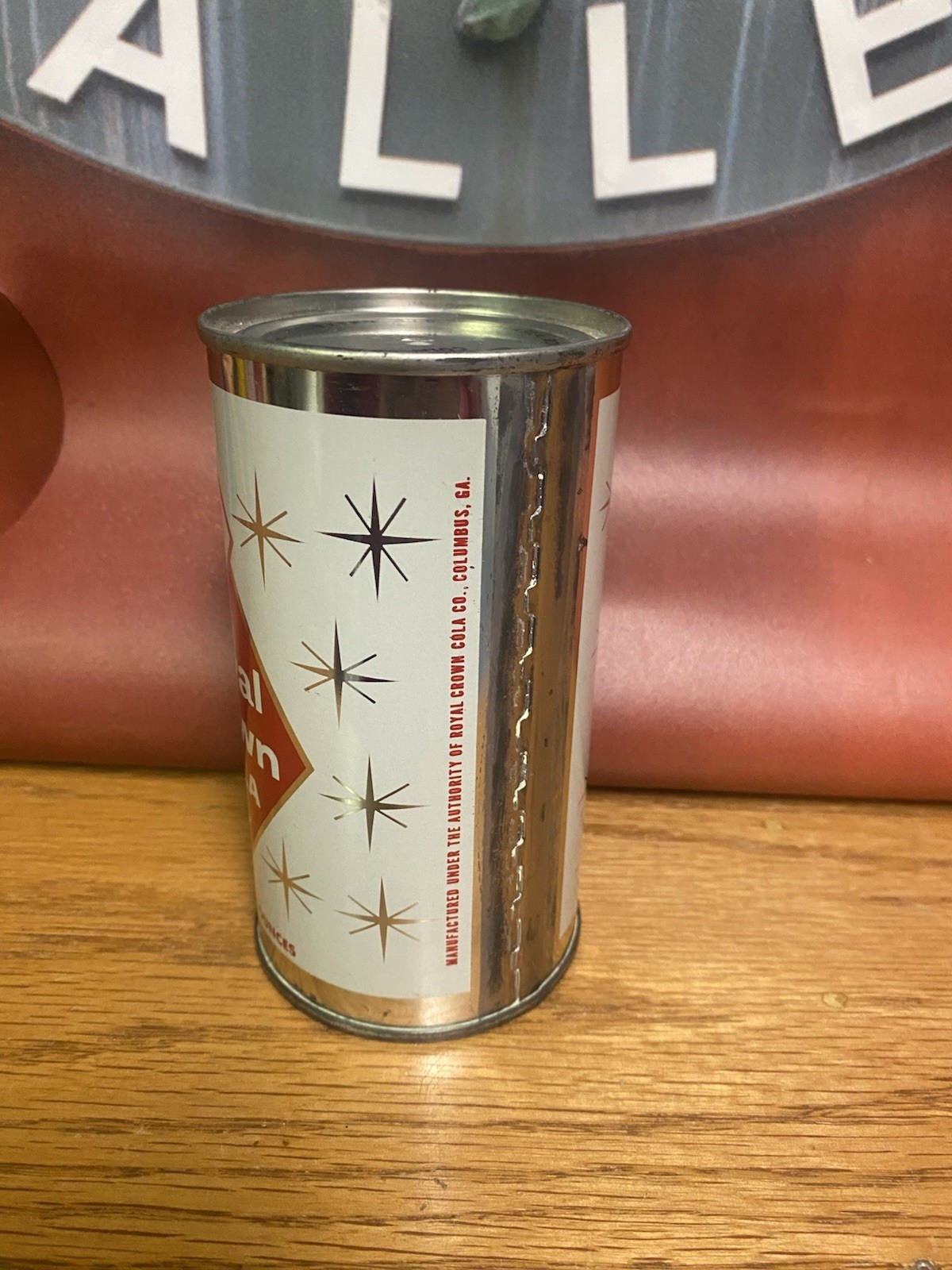 Royal Crown Flat Top Soda Can Rc Cola Old Vintage Columbus Ga