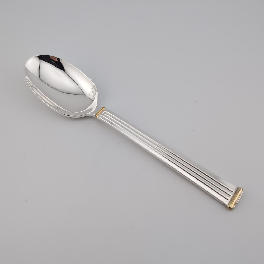 Christofle Triade Gold Silverplate Small Teaspoon - 5 3/8" - No Monograms
