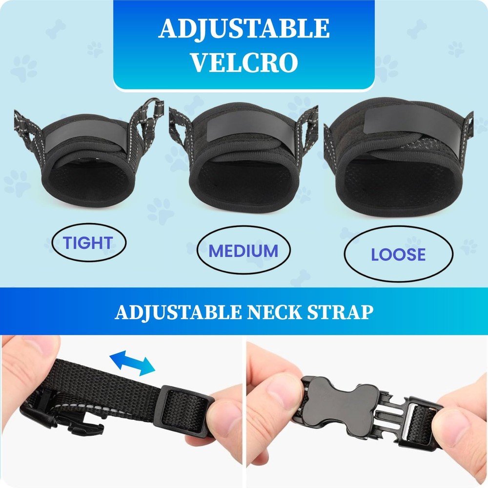 Dog Muzzle Medium Sized Dogs - Soft for Medium, Black