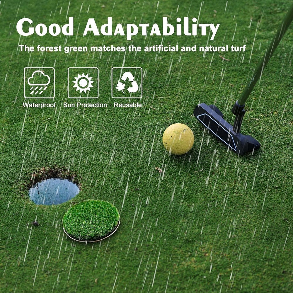 Golf Hole Cup Putting Green for Backyard Practice - 2 Pieces