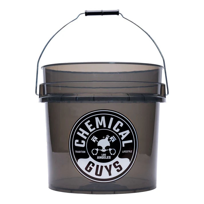 Chemical Guys - Heavy Duty Detailing Bucket, Smoked Obsidian Black (4.25 Gal)