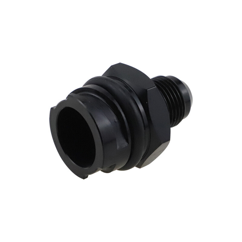 Billet Black Valve Cover Oil Cap w/ -10 AN Fitting for LSX LS1/LS6/LS2/LS3/LS7