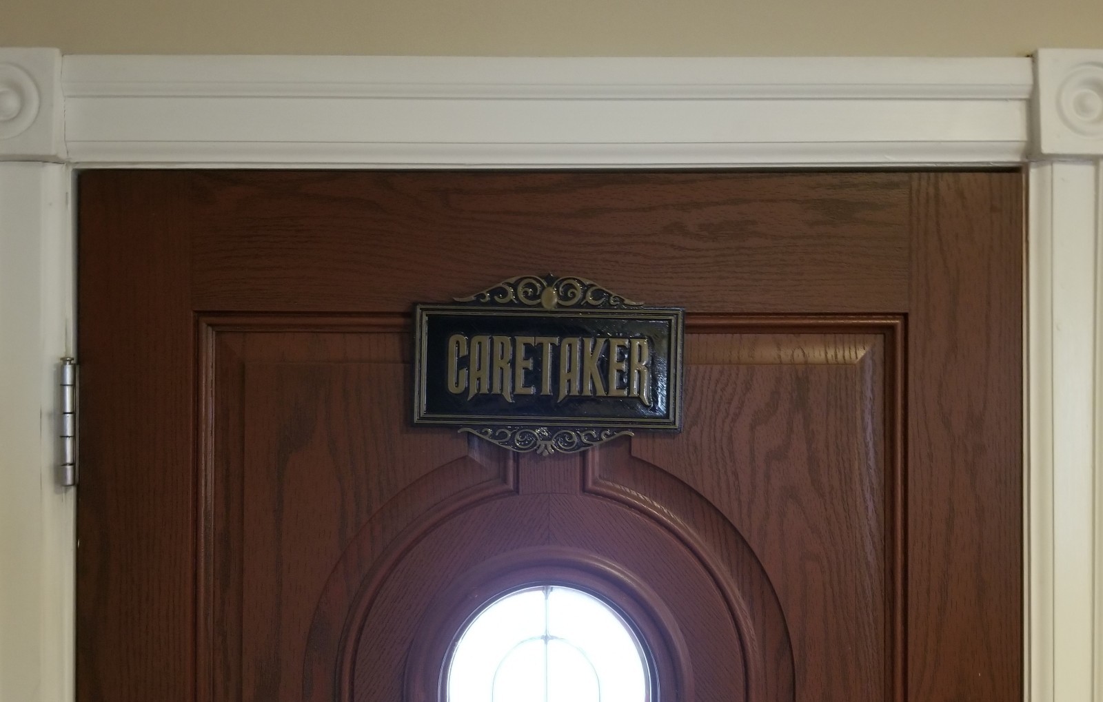 Haunted Mansion Inspired Prop Sign / Plaque Replica Caretaker Disney Home Decor