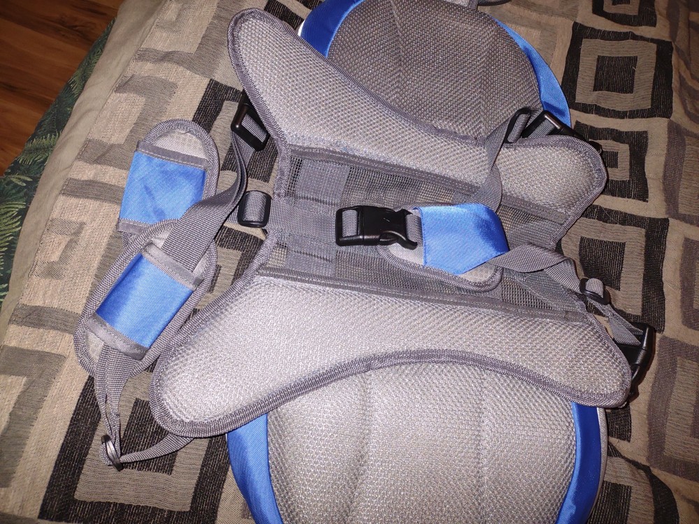 Large Dog Backpack Blue And Gray