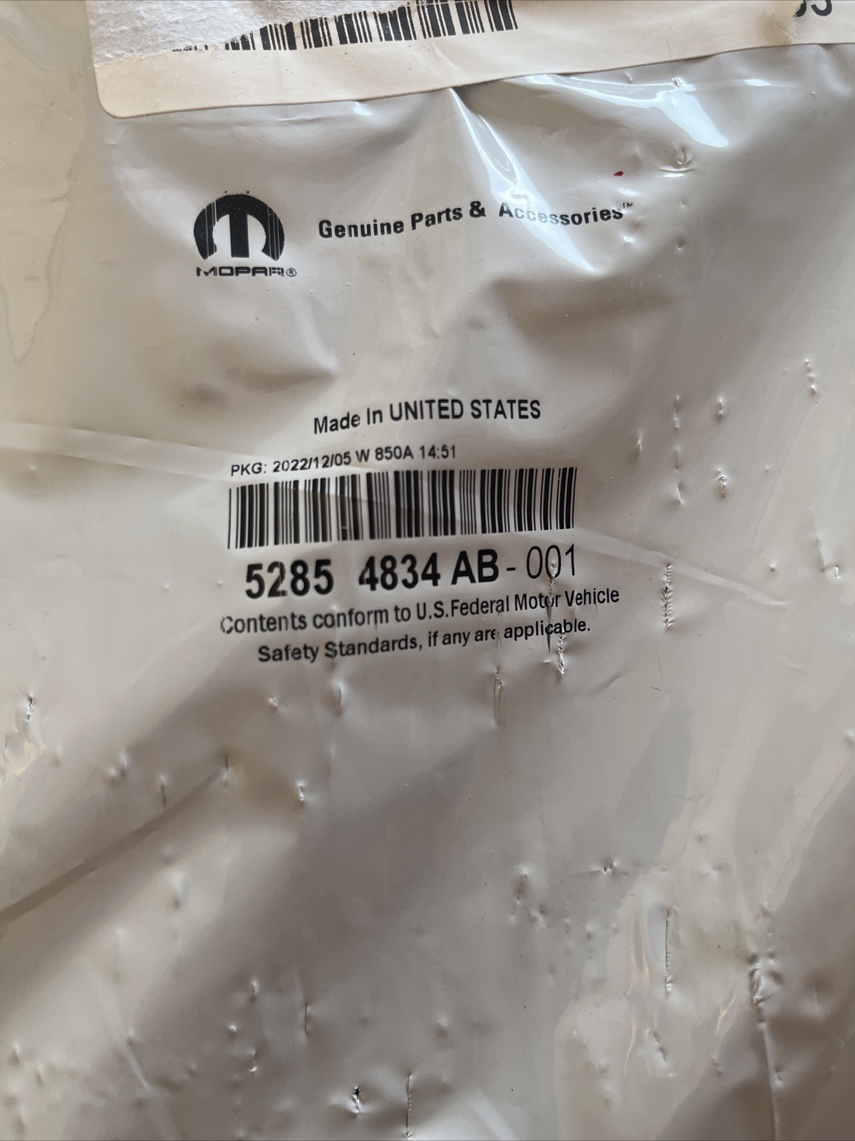 Genuine Mopar Transmission Filter Kit 52854834AB