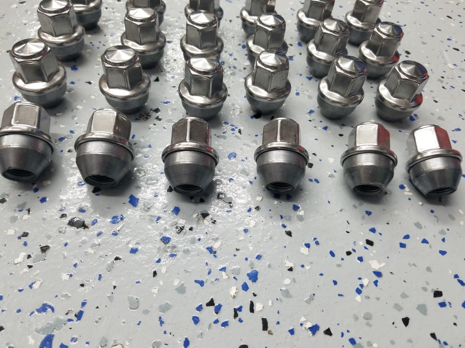 24 2015-20 Ford F150 14x1.5 Factory OEM Stainless Lugs Lug Wheel Nuts ACPZ1012B