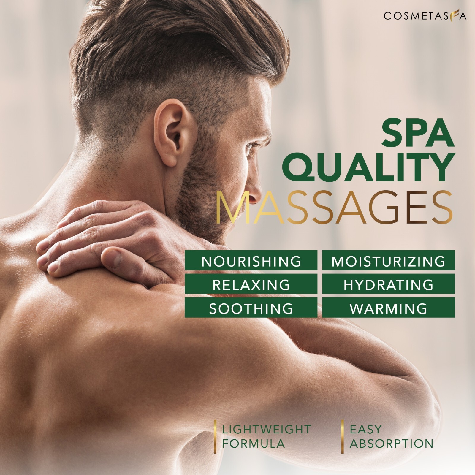 Sore Muscle Massage Oil 8.8 oz by Cosmetasa