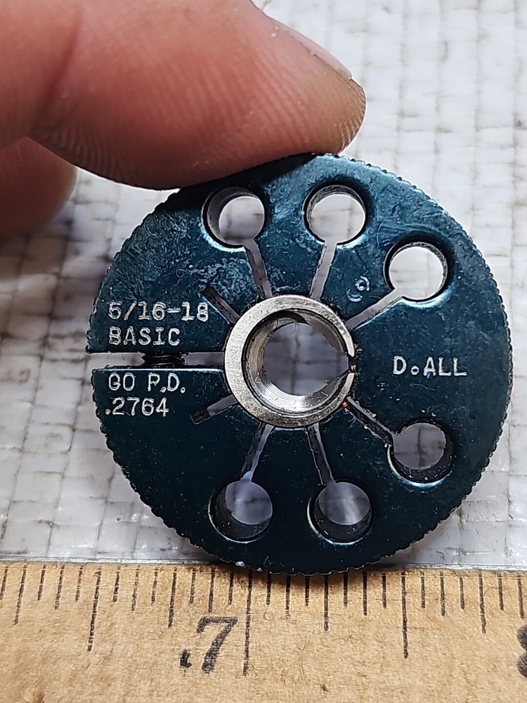 DOALL 5/16 18 BASIC THREAD RING GAGES .3125 GO P.D. = .2764
