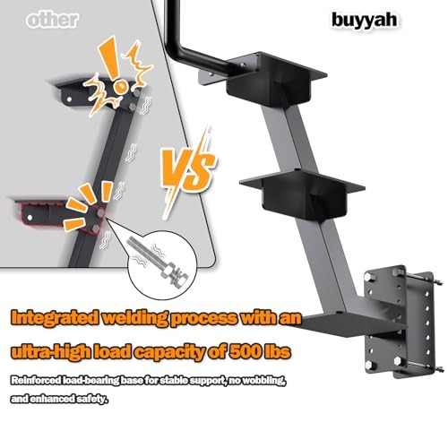 Trailer Step with Handle，Three-Step Universal Three Step Boat Trailer Step