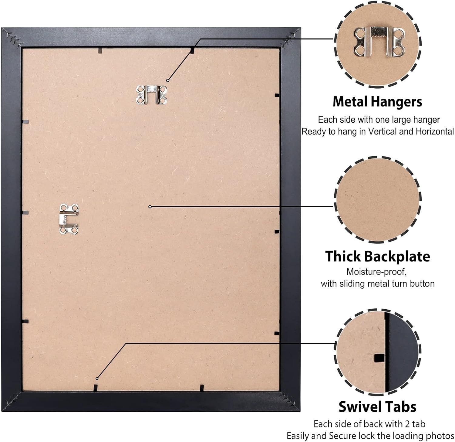 11x14 Picture Frame Black Poster, Frame Wood Photo Frame, Display Wall Mounting