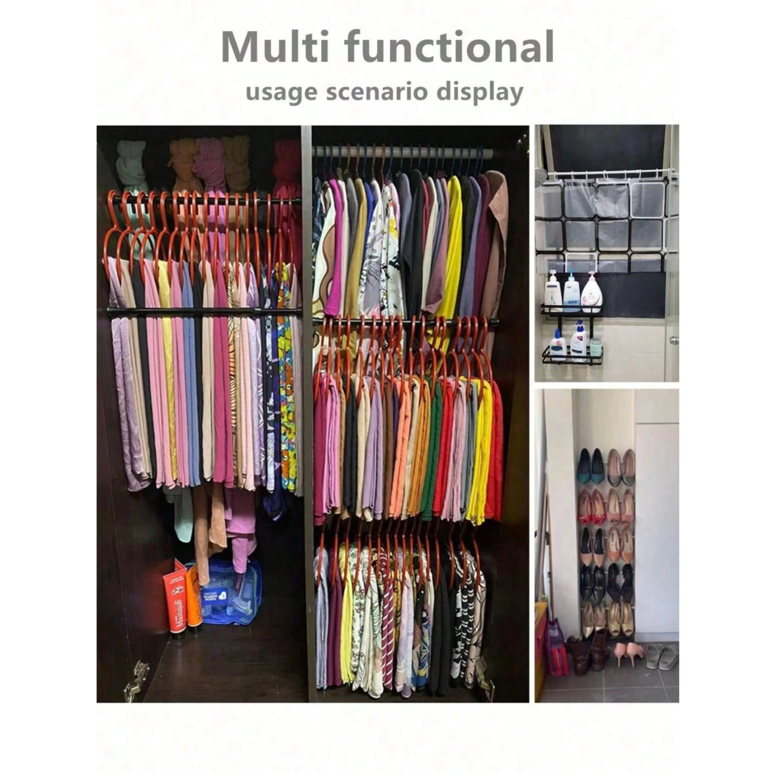 Extendable Curtain Rod Telescopic Towel Rail Pole Bath Shower Curtain ABS Rod