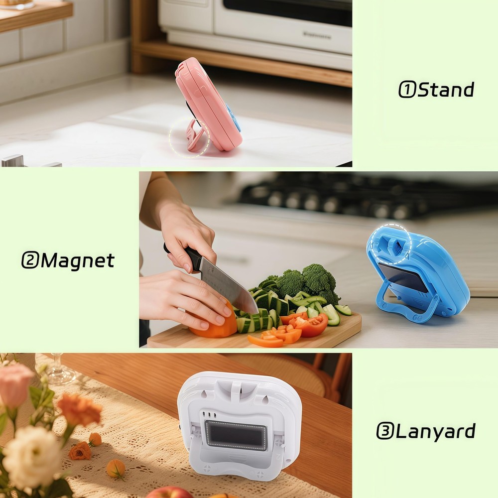 6 Pack Multi-Function Electric Timer for Kitchen Study Work Exercise Training