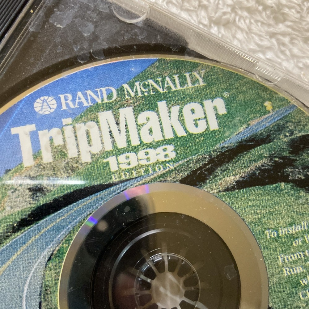 Rand McNally Trip Maker 1998 Edition Users Guide PC Computer Software Vintage
