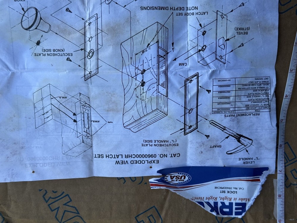 Perko 0919DP0CHR Latch set