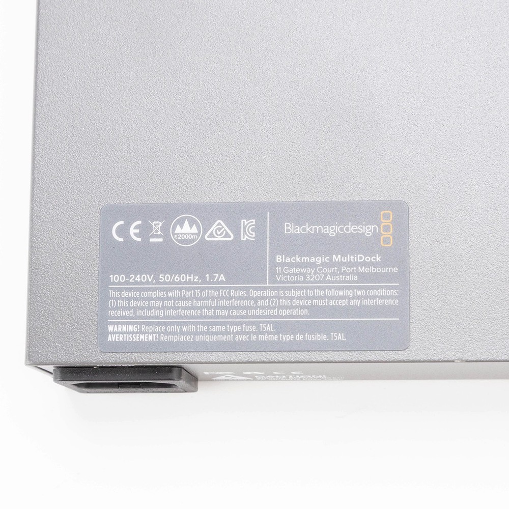 Blackmagic Design DISKMDOCK4/TB2 Multidock 2 4 Disk Docking Station - SKU2039233