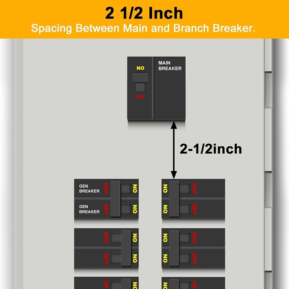 Generator Interlock Kit Compatible with GE General Electeric Breaker Panels w...
