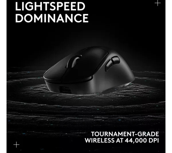 LOGITECH Pro X Superlight 2 Dex Wireless Optical Gaming Mouse - Black