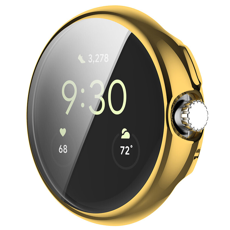 For Google Pixel Watch 2 Soft TPU Full Protection Screen Protector Case Cover