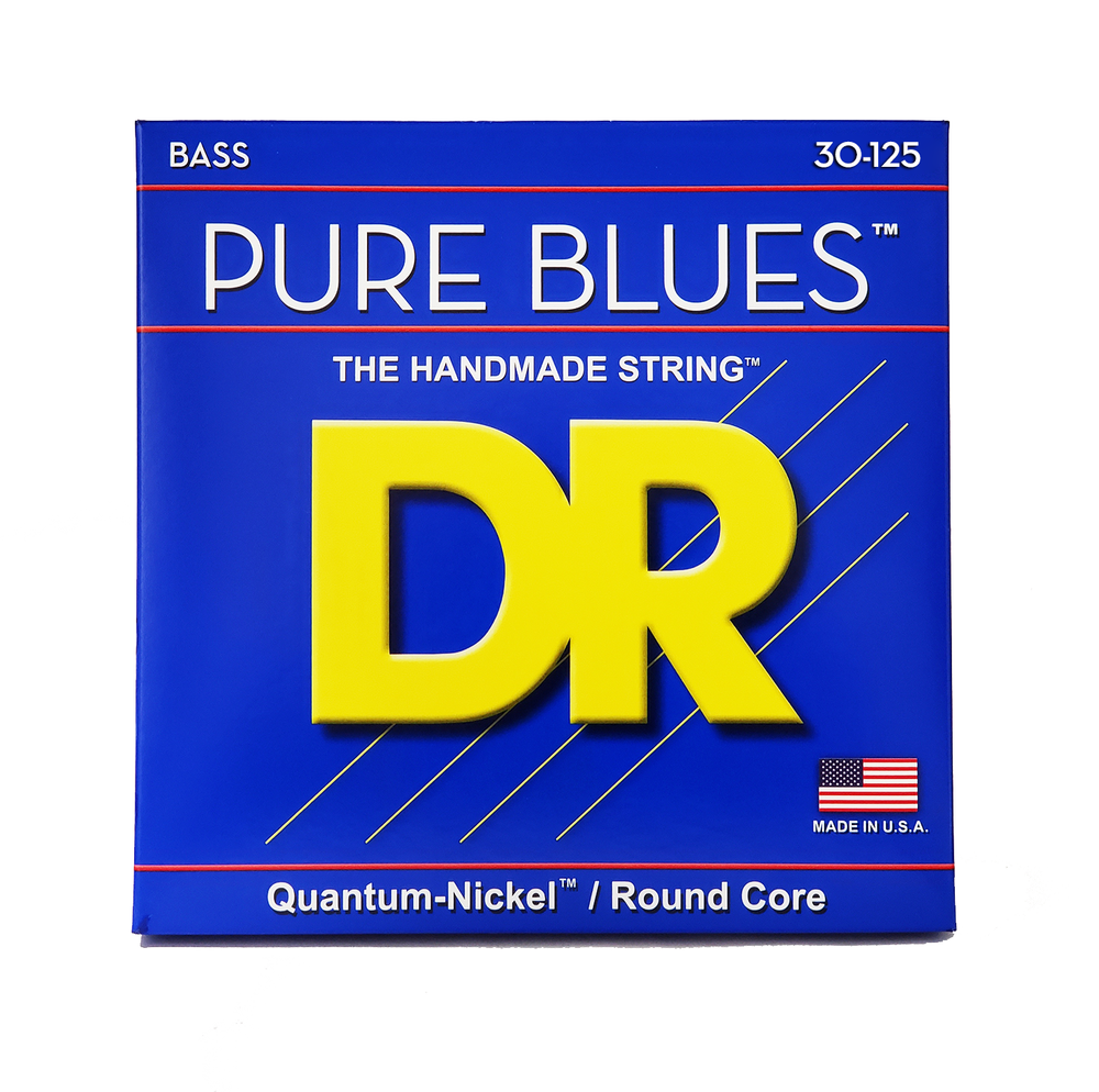DR Strings PURE BLUES Bass Strings: 6-String Medium 30-125 [PB6-30]