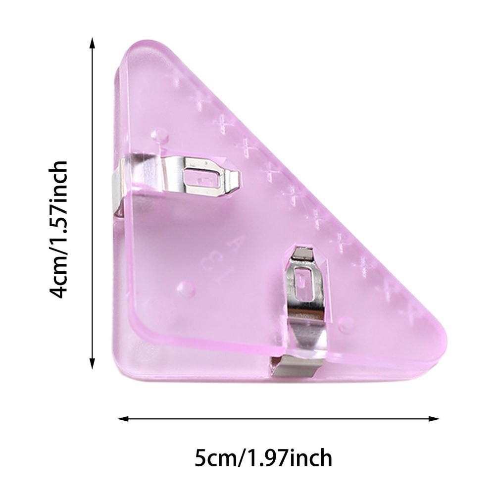 Paper Translucent Triangular Corner Paper To Hold 50 Sheets Book Page Holder