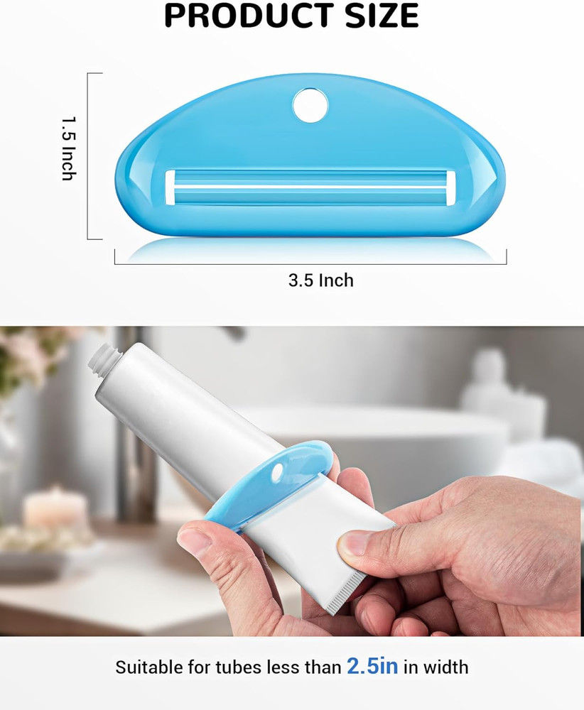 4PCS Toothpaste Squeezer, Colorful Plastic Toothpaste Tube Squeezer Toothpaste D