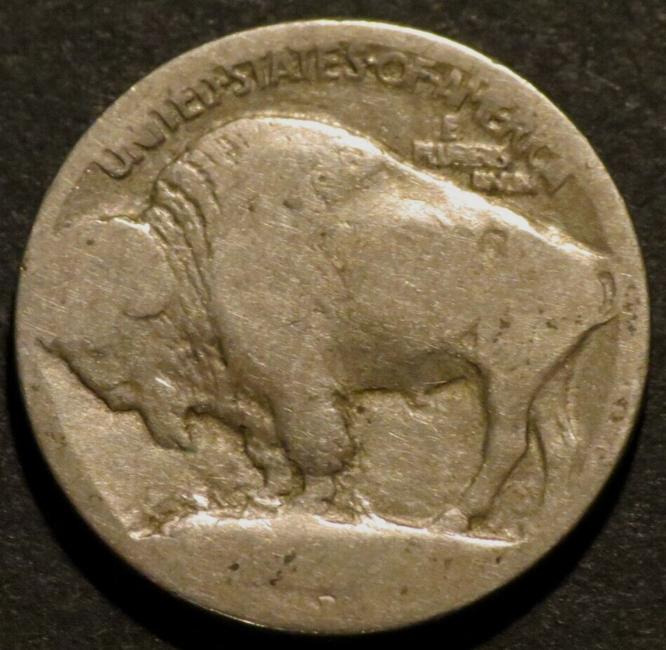 1913 D Type 1 T1 Buffalo Nickel Semi-Key Date Restored Five Cent 5c Coin C515