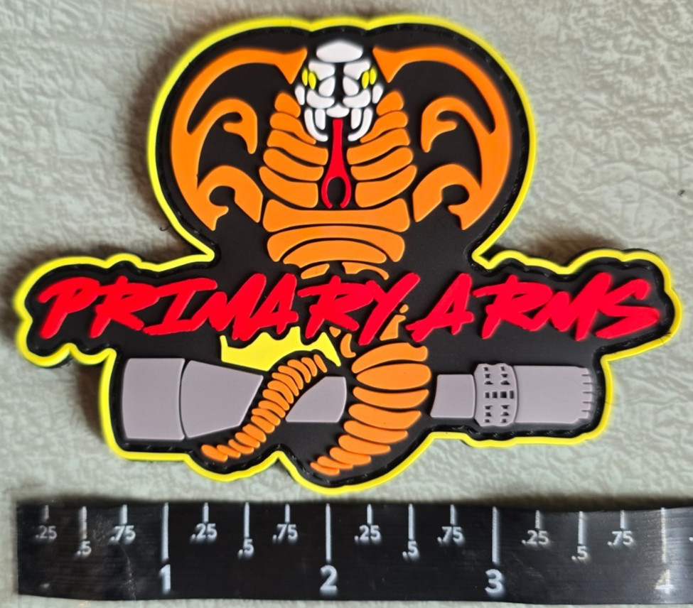 PRIMARY ARMS - COBRA Tactical Morale Patch - PVC - Hook Loop Back Shot Show