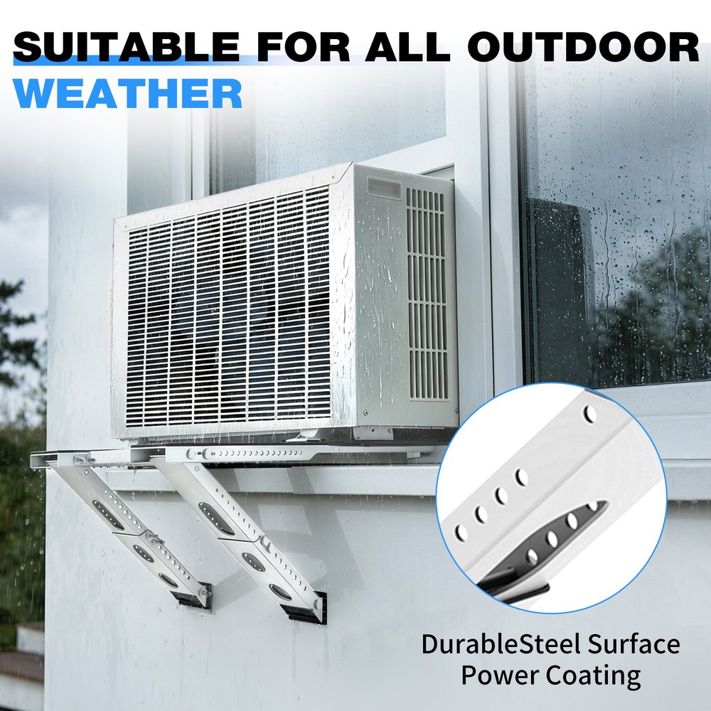 Window AC Bracket, Window Air Conditioner Support Brackets Max 220 Lbs Capacity