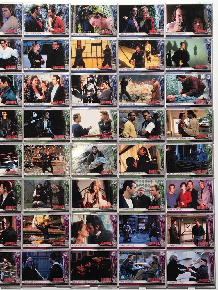 Highlander Complete Base Card Set 129 Cards