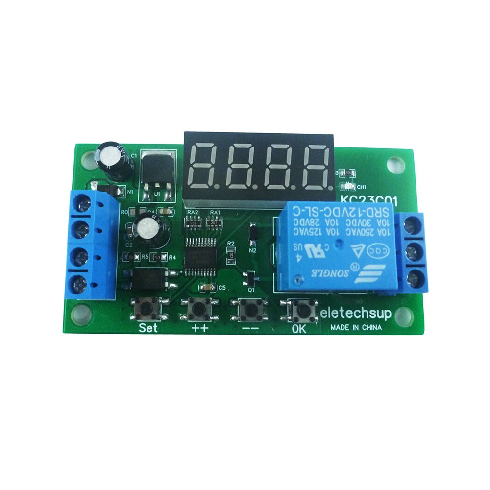 1xMultifunction Pulse Counter Switch Adjustable Timer Delay Turn On/Off Relay