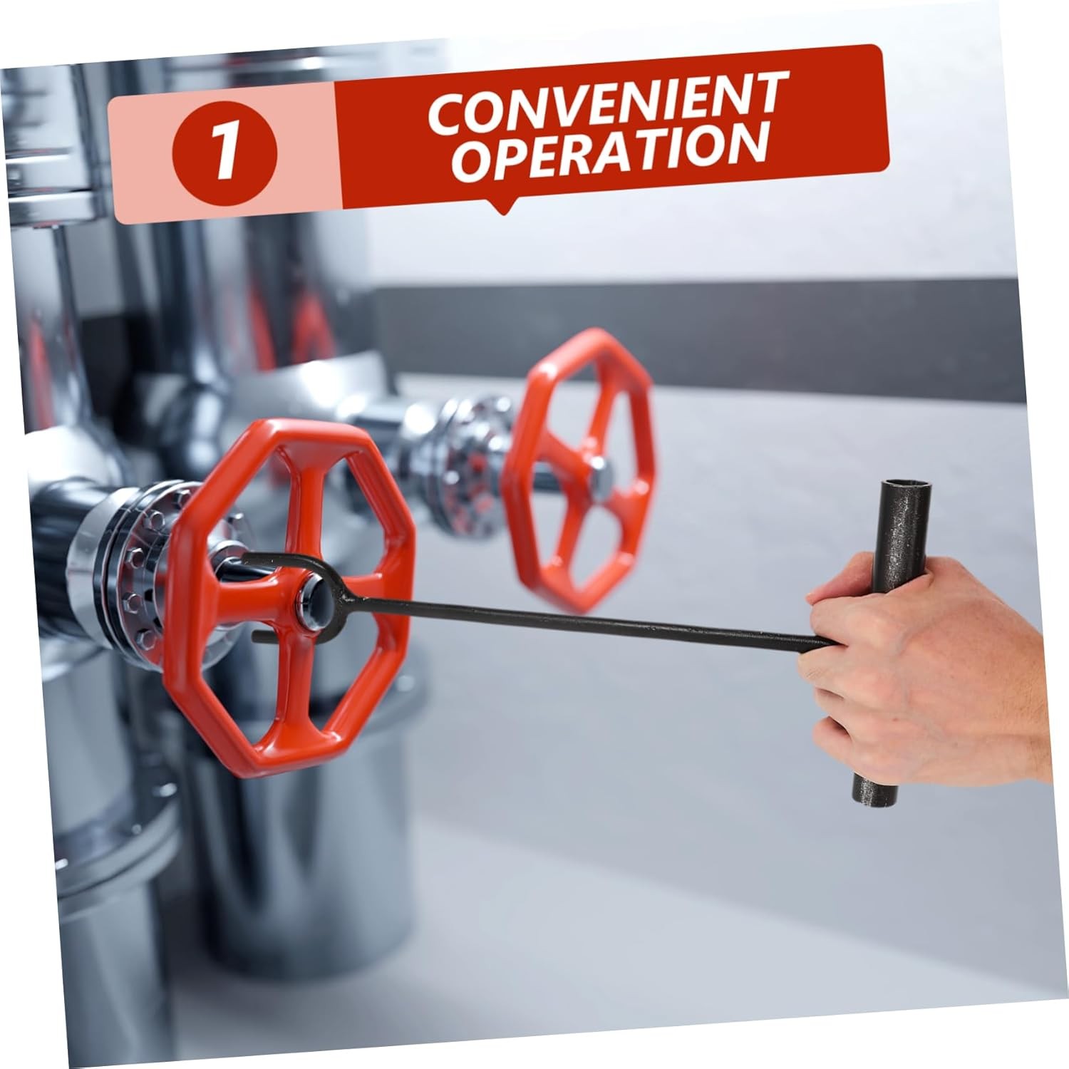 HEALSOPTHY Water Shut off Tool Long Reach T-handle Heavy Duty Valve Wrench for E