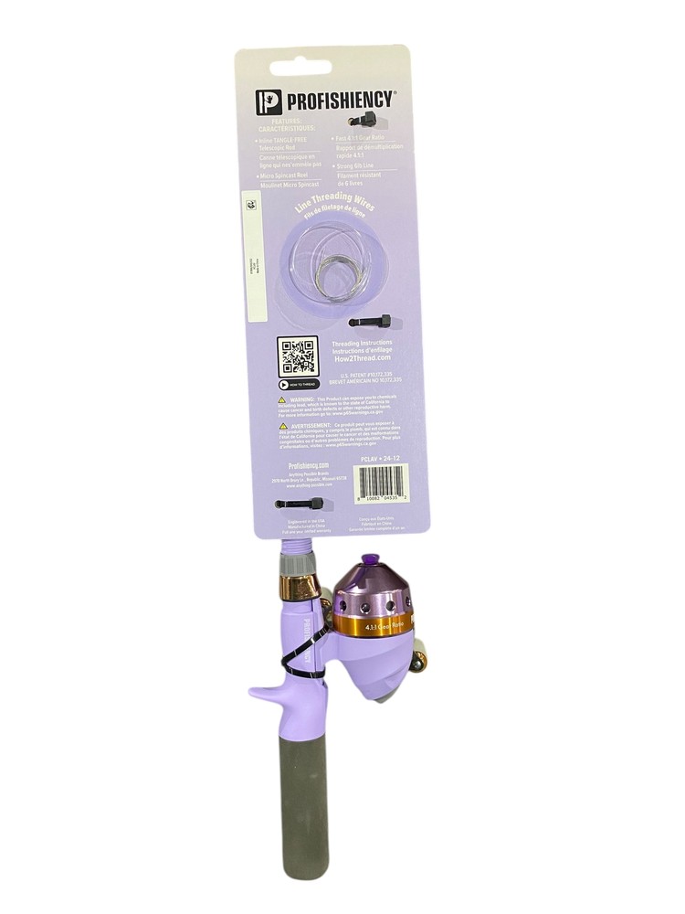 ProFISHiency, Lavender, Pocket, Spincast, Combo