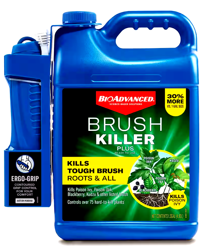 Bioadvanced Brush Killer Plus, Kills Tough Brush Root & All - 1 Gallon